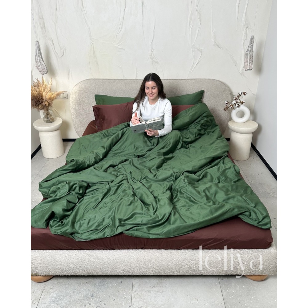 Преміальний Сатин Хвойний + Шоколадний