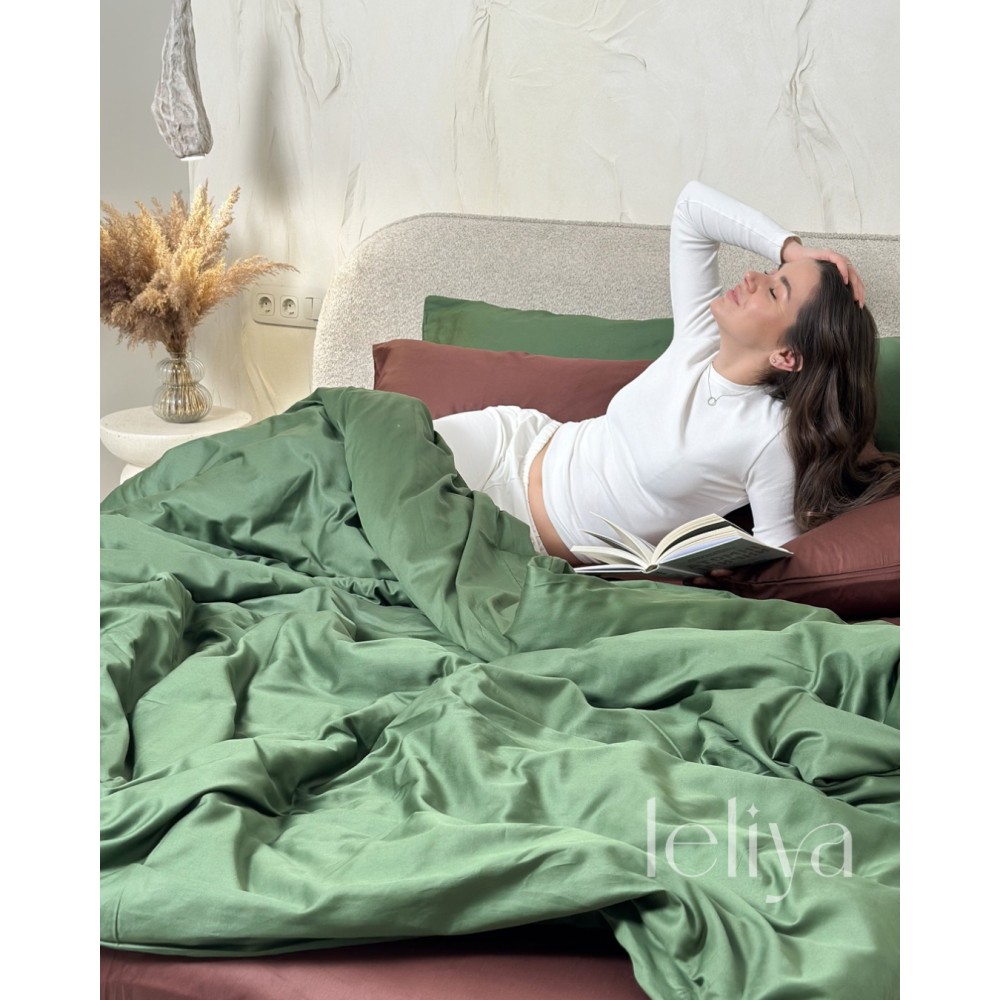 Преміальний Сатин Хвойний + Шоколадний