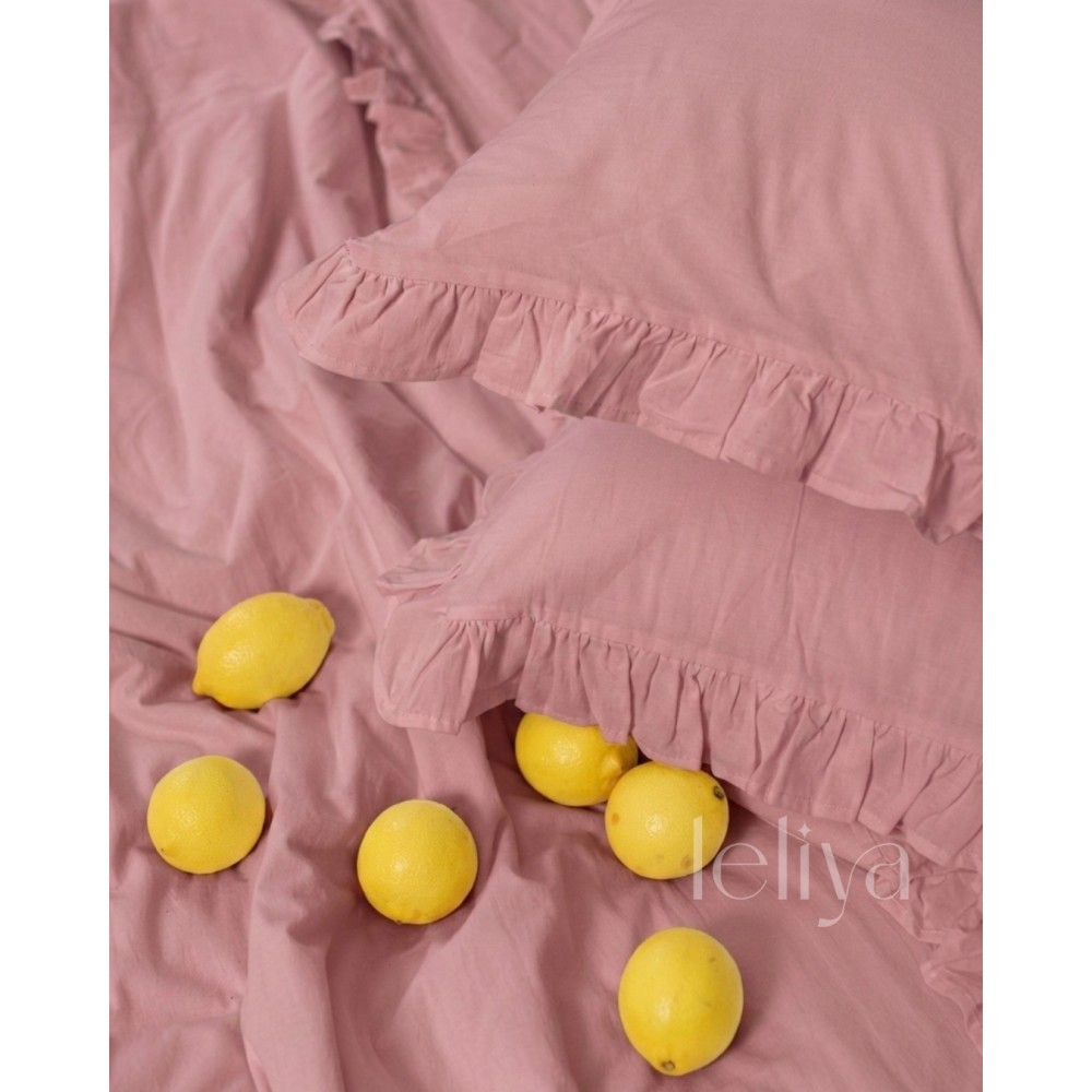 Варена Бавовна Пильно Рожева з Рюшами